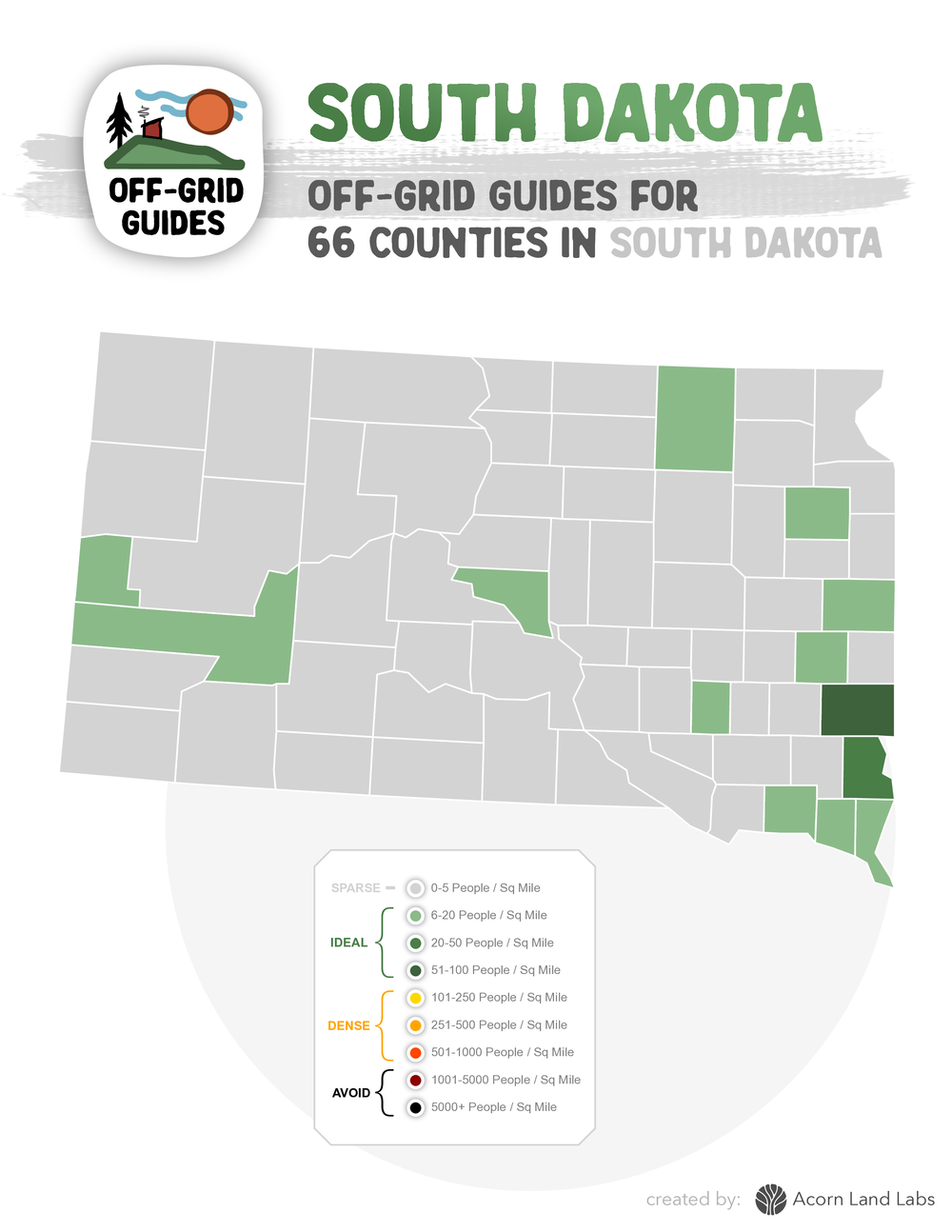 South Dakota OffGrid Guide PDF Download 66 Counties Rated