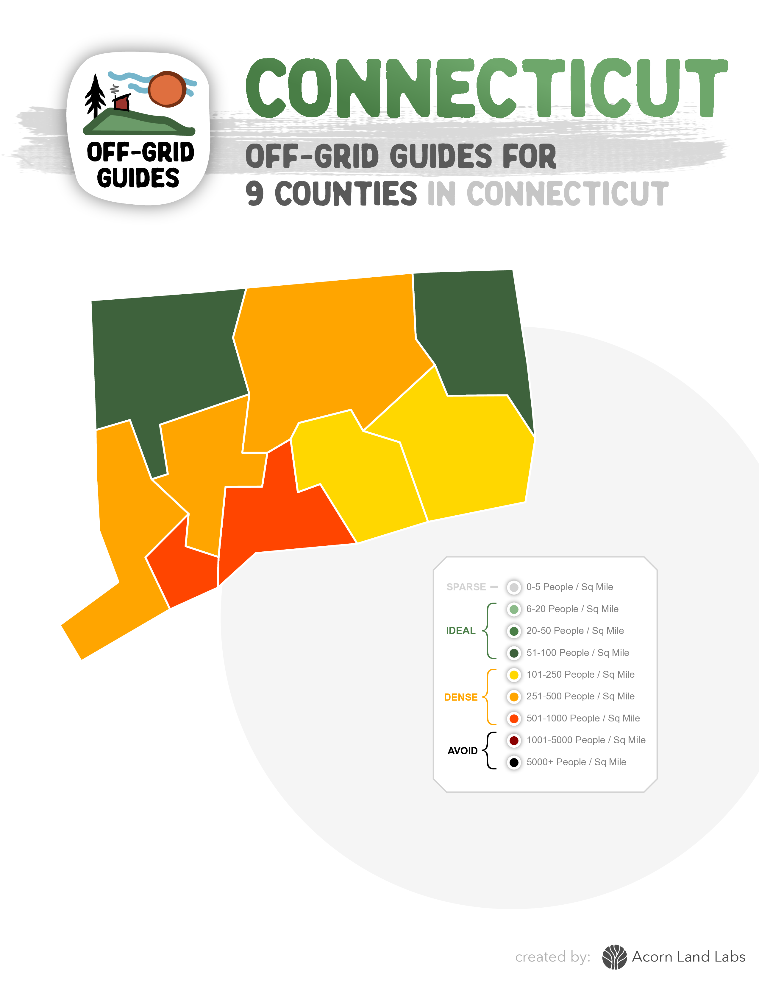 Connecticut Off-Grid Guide PDF Download: 9 Counties Rated