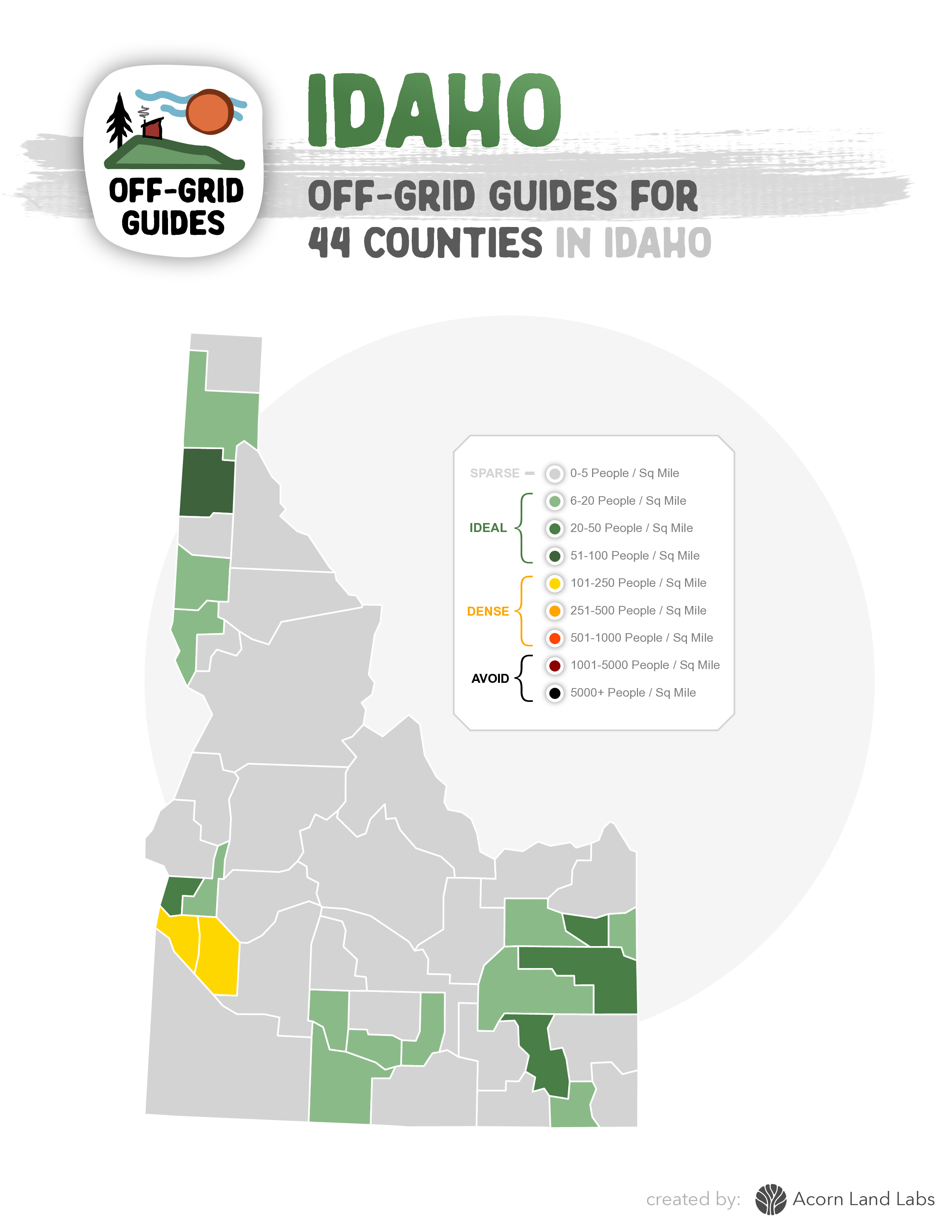 Idaho Off-Grid Guide PDF Download: 44 Counties Rated