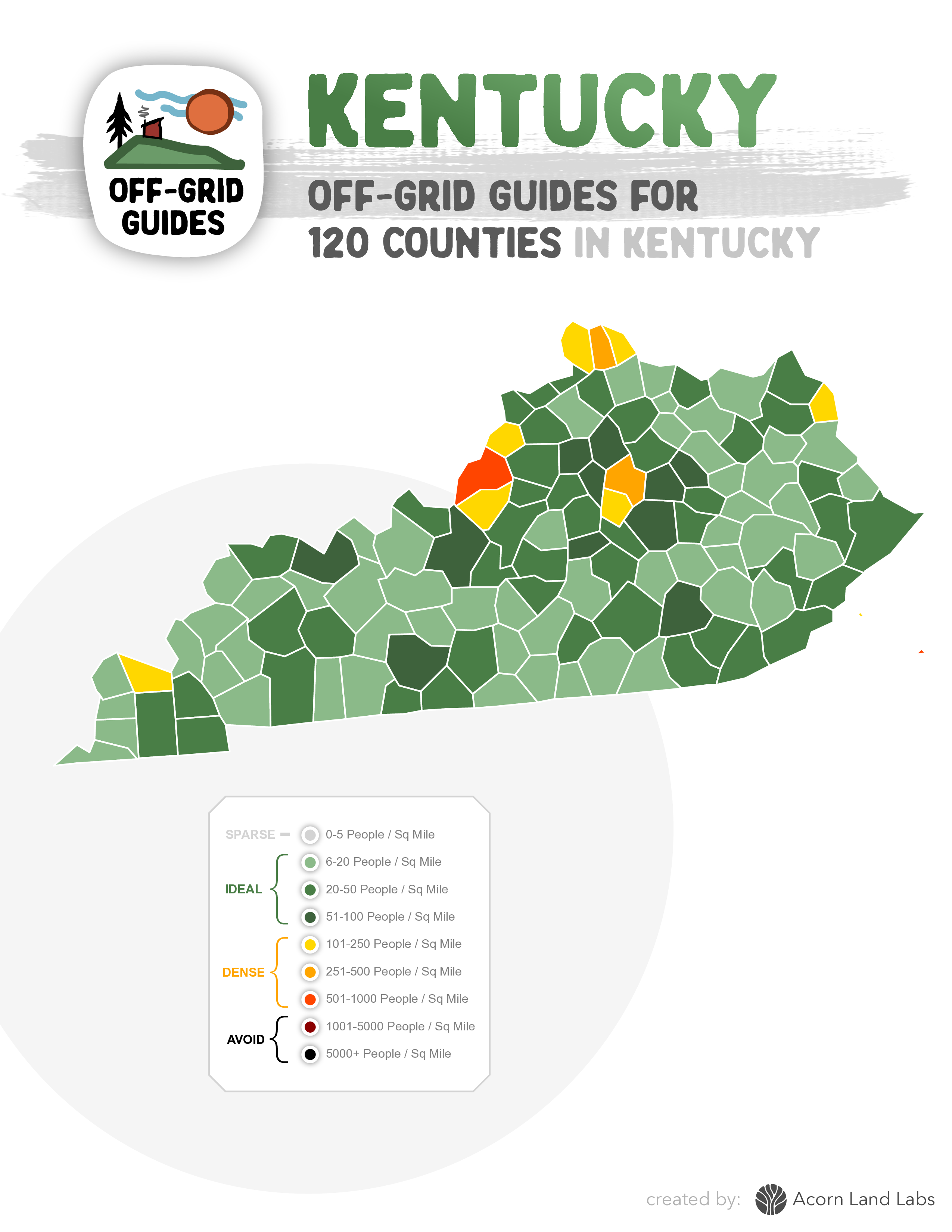 Kentucky Off-Grid Guide PDF Download: 120 Counties Rated