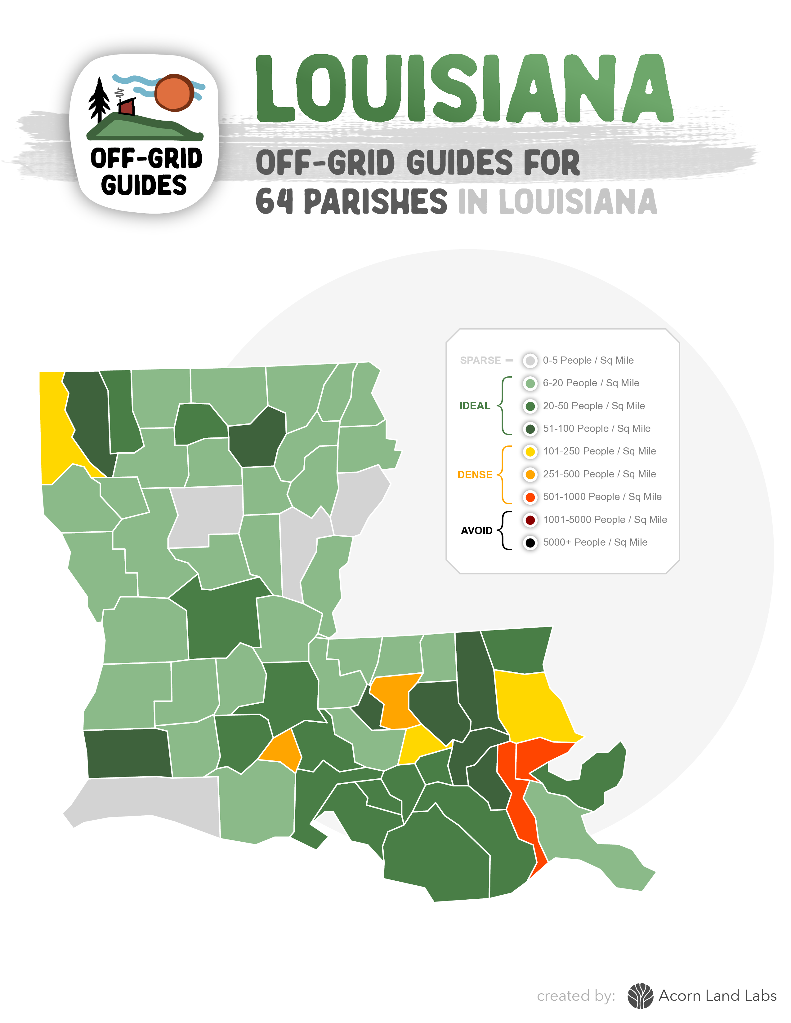 Louisiana Off-Grid Guide PDF Download: 64 Parishes Rated