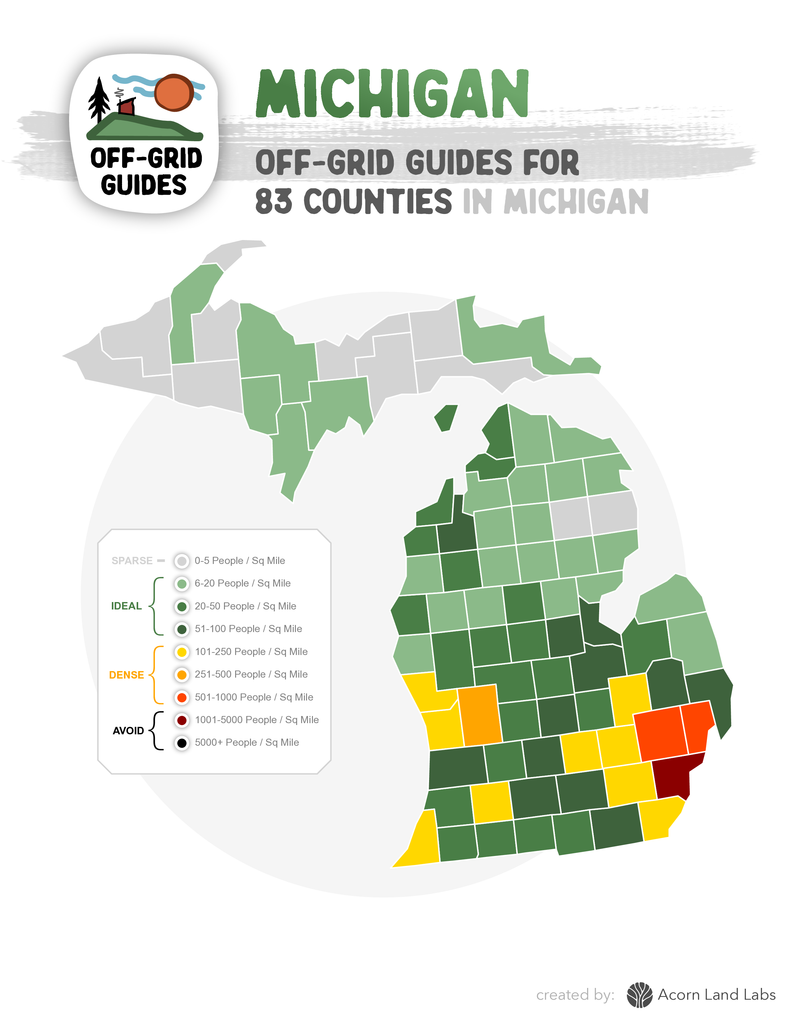 Michigan Off-Grid Guide PDF Download: 83 Counties Rated