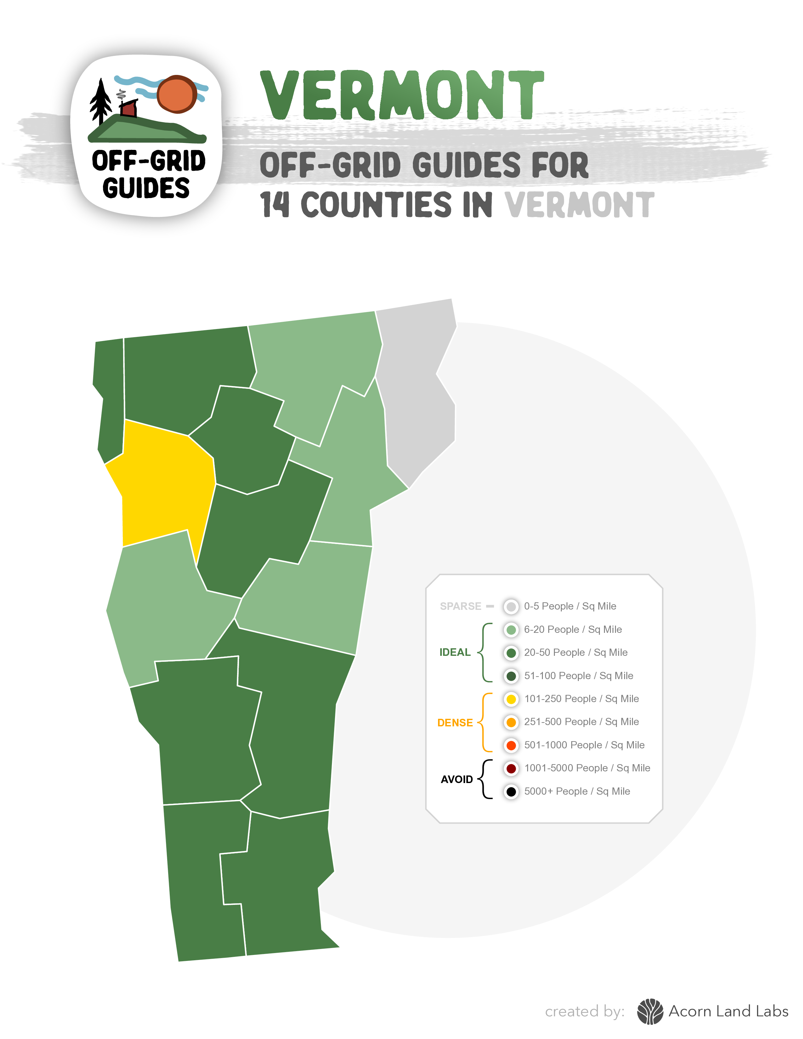 Vermont Off-Grid Guide PDF Download: 14 Counties Rated