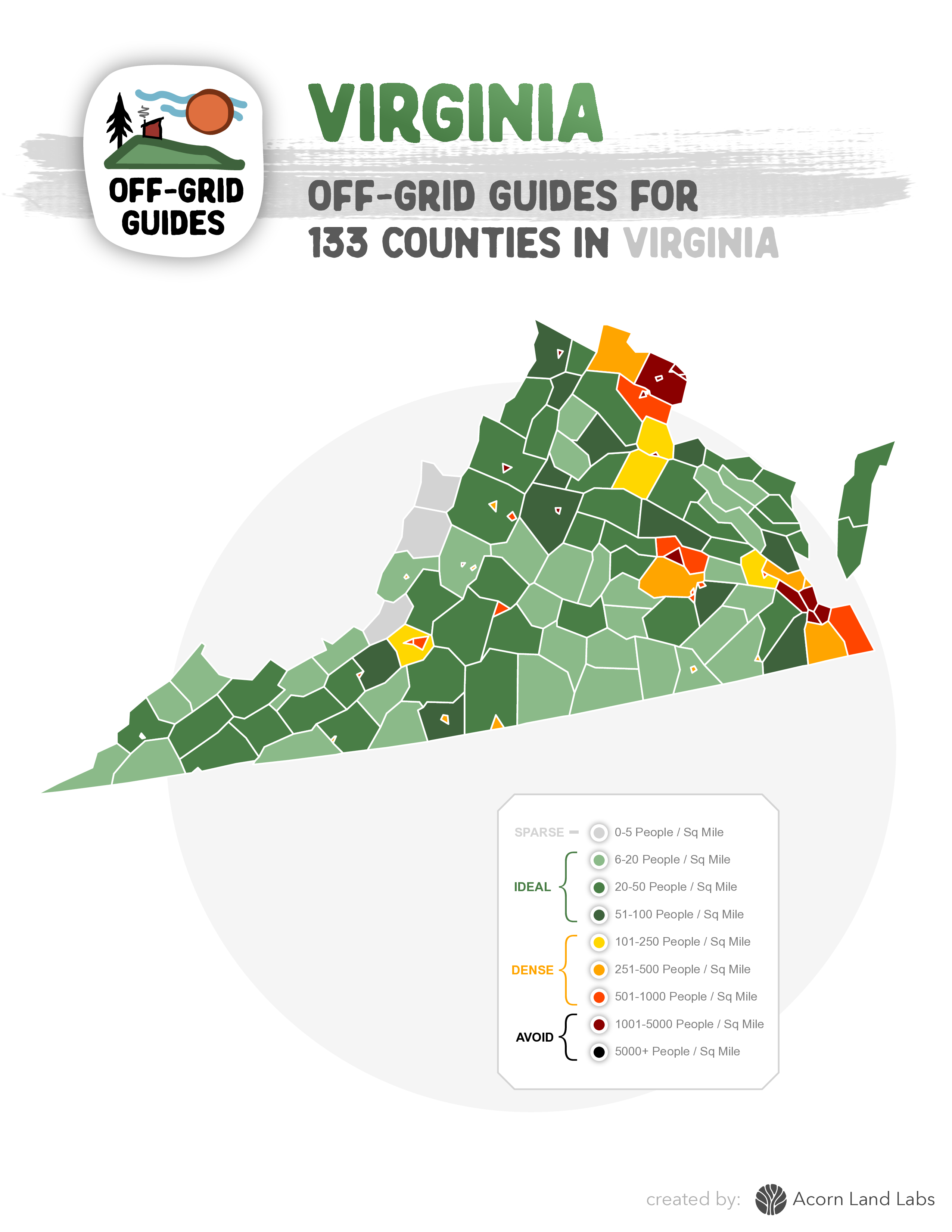 Virginia Off-Grid Guide PDF Download: 133 Counties Rated