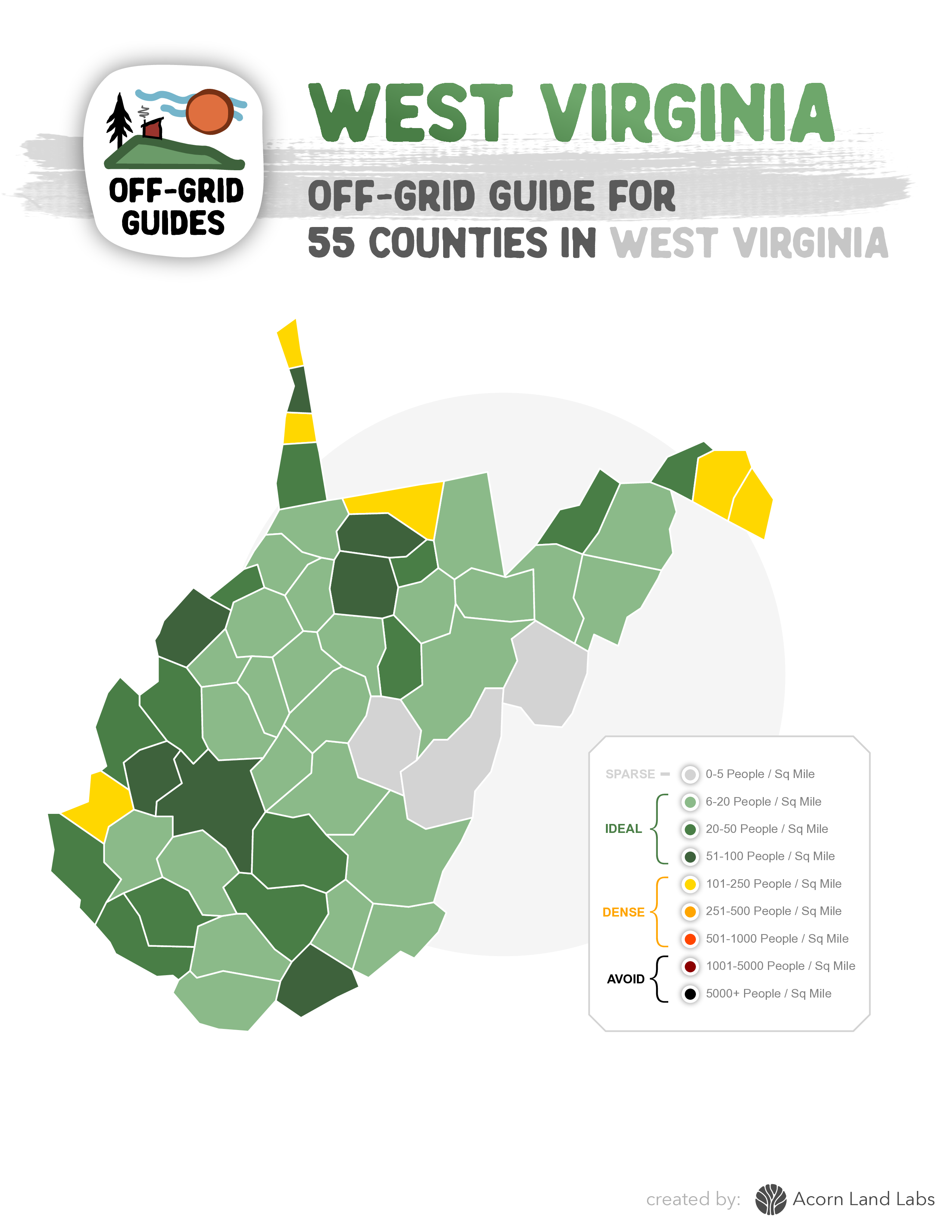 West Virginia Off-Grid Guide PDF Download: 55 Counties Rated